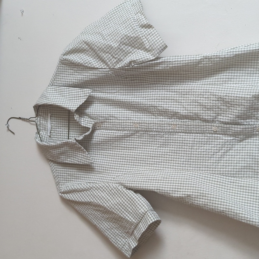 OAK + FORT COLLARED MINI GINGHAM DRESS - Picture 7 of 13